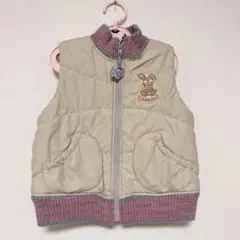 ティンカーベル 中綿ベスト 110cm ベージュ