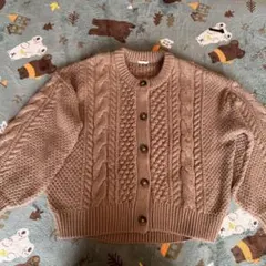 GUケーブルニットカーディガン XL