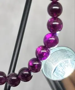 ロードライトガーネット　ブレスレット　7ミリ後半　天然石