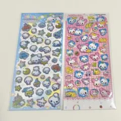 あわわちゃん　ハッピーマーチ　キャンディグリッターステッカー　2枚セット