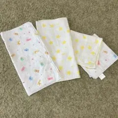 【美品】MIKI HOUSE ガーゼタオル 沐浴ガーゼ 4枚セットのサムネイル