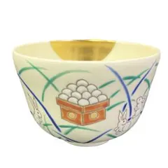 抹茶茶碗 寺尾陶象 乾山うさぎの正月 茶道具 清水焼 お正月 - メルカリ