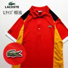 90s LACOSTE SPORT 半袖ポロシャツ 文字ワニ BOXシルエット - メルカリ