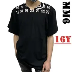洗練されたデザイン　MM6 Tシャツ　M61020 16Y ブラック 洗練されたデザイン MM6 Tシャツ M61020 Y14 ブラック - メルカリ