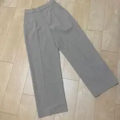 ユニクロ タックワイドパンツ（ツータック・丈標準）ベージュ Sサイズ