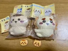 【お値下げ】ちいかわ　クリップぬいぐるみ① くりまんじゅう　シーサー　シール付