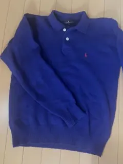Ralph Lauren 長袖ニット Lサイズ 青