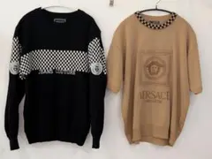 18時まで最終値下げ　VERSACE　サマーニット　ニットセーター　2枚セットのサムネイル