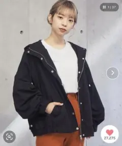 tiptop ビッグシルエットマウンテンパーカー ブラック