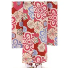 着用一回のみ！成人式用花柄着物