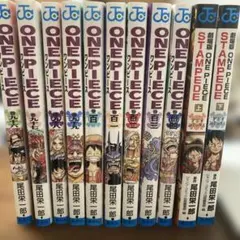 ワンピース単行本96巻〜104巻＋劇場版STMPEDEカラー漫画 100巻記念紙