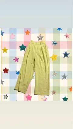 VIS カジュアルパンツ　イエローのサムネイル