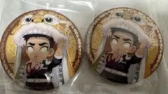 鬼滅の刃 中国限定 非遺 箔押し缶バッジ　悲鳴嶼行冥