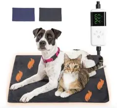 ペットホットカーペット ペット用ヒーター 30段階温度調節 カバー2枚付L