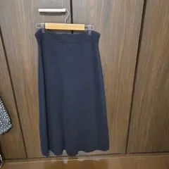 スムースコットンブレンドスカート ブラック Lサイズ