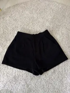 Kastaneコーデュロイショートパンツ(ブラック)フリーサイズ