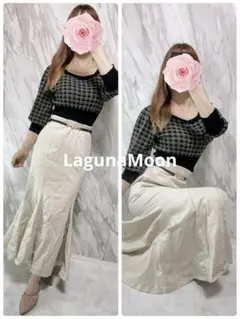 ウエストマークチェックトップス×マーメイドスカート