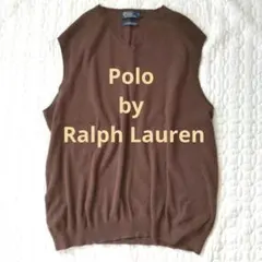 ポロバイラルフローレン◆90s ピマコットン Vネックベスト ポニー刺繍 2XL