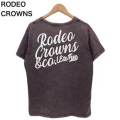 ロデオクラウンズ　フェード感　バックプリント　ワンポイント　Tシャツ　レディース