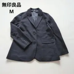 無印良品　MUJI　テーラードジャケット　ネイビー　Мのサムネイル
