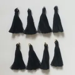 ハンドメイド素材 ハロウィンカラータッセル ブラック