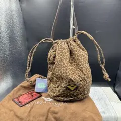 BOTTEGA VENETA ボッテガヴェネタ 巾着バッグ ポーチ レオパード柄のサムネイル