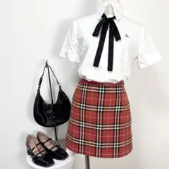 y2k❤️ BURBERRY BLUE LABEL チェック柄 台形 ミニスカート