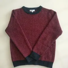 THE SHOP TK Mサイズ 赤黒ニットセーター