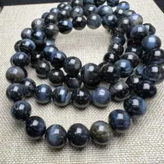 天然 ブルータイガーアイ 8mm 1連分 ブレスレット2本セット 非着色