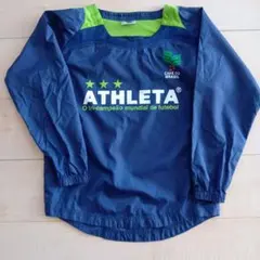 ATHLETA ピステ・ウィンドブレーカー 130 ネイビー/グリーン