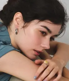 CENE セネ　ブーケ　ピアス　シルバー