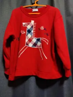 moujonjonキリン刺繍トレーナー 95