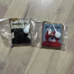 mojojojo ミニプロフ帳 キーホルダー 2個セット 赤ネコ 黒イヌ
