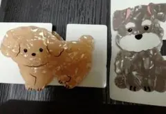 犬型ヘアクリップ