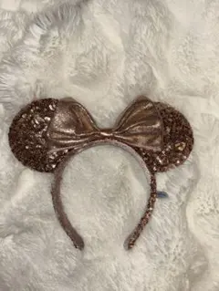 ディズニー スパンコール カチューシャ ピンク