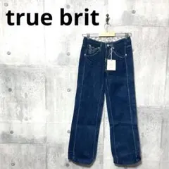 未使用タグ付き true brit トゥルーブリッツ ローライズワイドデニム