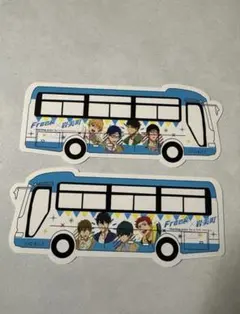 【未使用】Free! × 岩美町　オリジナルステッカー　2枚セット