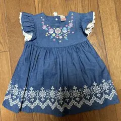 アンパンマン デニム風 ワンピース 90
