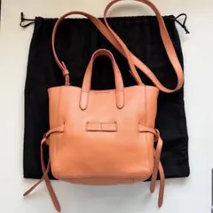 美品✨JIL SANDER ジルサンダー レザーショルダーバッグ コーラルのサムネイル