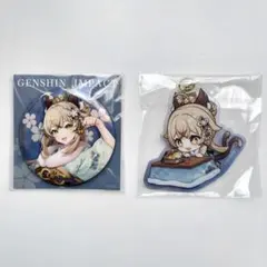 原神 綺良々 にゃんにゃん速達 缶バッジ アクリルキーホルダー