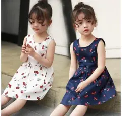 【新品】ベビー　さくらんぼワンピース　90