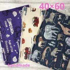 おまかせ3枚セット⑨ 40×60 大きめ　ランチョンマット　ネームタグ付き