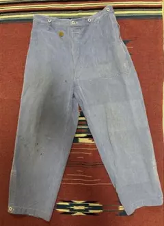 1950sGermanWorkwearPants Blue HBT！