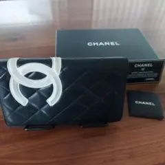シャネル CHANEL 長財布 カンボンライン ココマーク 0820-1 - メルカリ