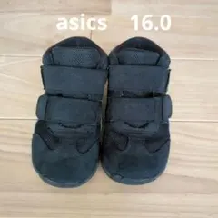 asics　ブラックハイカットスニーカー