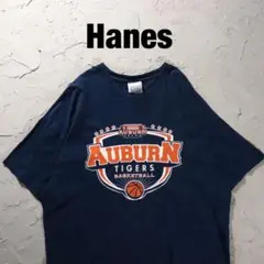 Hanes Tシャツ オーバン大学　バスケ　ネイビーのサムネイル