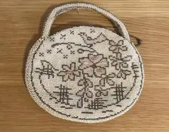 鳥とお花のミニバッグ