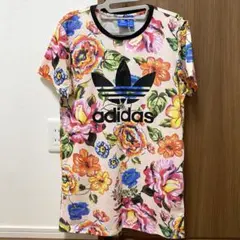 adidas アディダス フラワープリント 花柄 半袖Tシャツ