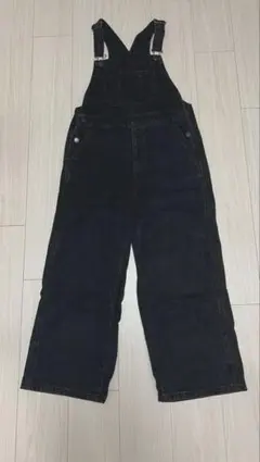 GU デニムオーバーオール ブラック