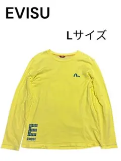 【大特価】　EVISU エビス　長袖　ロンT アメカジ　Lサイズ　黄色　y2kのサムネイル